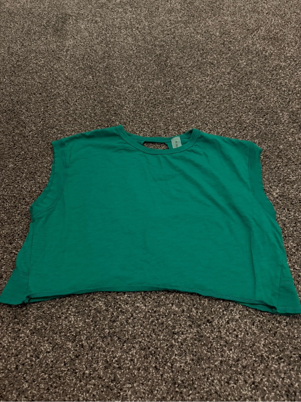 Altar'd State Emerald Green Cropped Sleeveless Tee